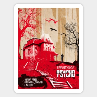 Psycho art movie inspired Sticker